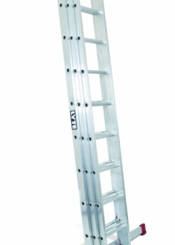 Non-Professional Aluminium Extension Ladder-Three Section Push Up to EN131-2