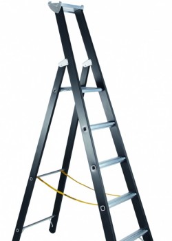 Z600 Heavy Duty Anodised Step Ladder - 250kg Duty Rating